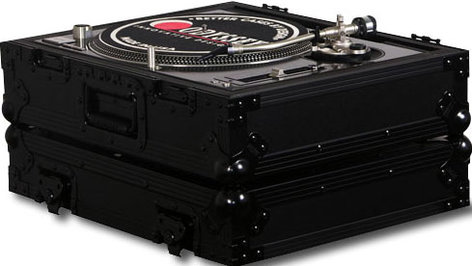 Odyssey FZ1200BL 18"x3+3.5"x15" DJ Turntable ATA Case, Black