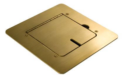 Brass Cavity Floor Box - Armorduct Systems