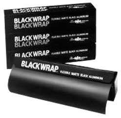 GAM BlackWrap 12x50ft Black Aluminum Foil Black Wrap