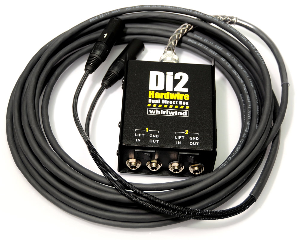 Whirlwind DI2-050-XX 50ft 2-Channel DI-XLR Box-to-Fan Snake Full Compass  Systems