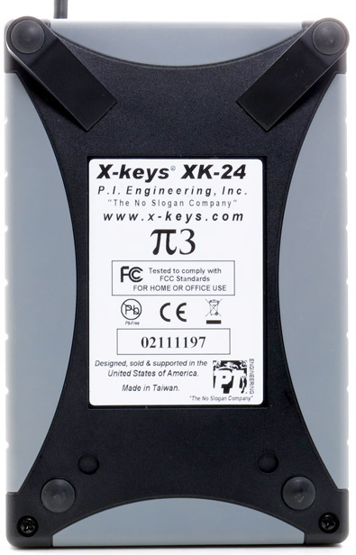 PI Engineering XK-24-USB-R X-Keys XK-24 24-Key Programmable USB Keypad  Full Compass Systems