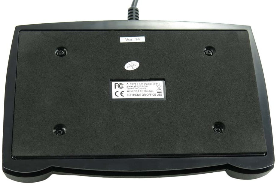 PI Engineering XK-0986-UEP3-R X-Keys XK-3 Foot Pedal Programmable Rear  Hinged USB Foot Pedal Full Compass Systems