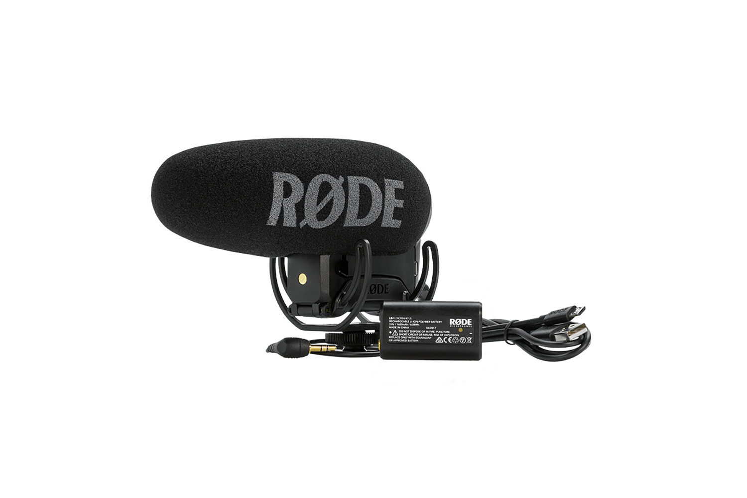 Rode VideoMic Pro+ Camera-Mount Shotgun Microphone,Black