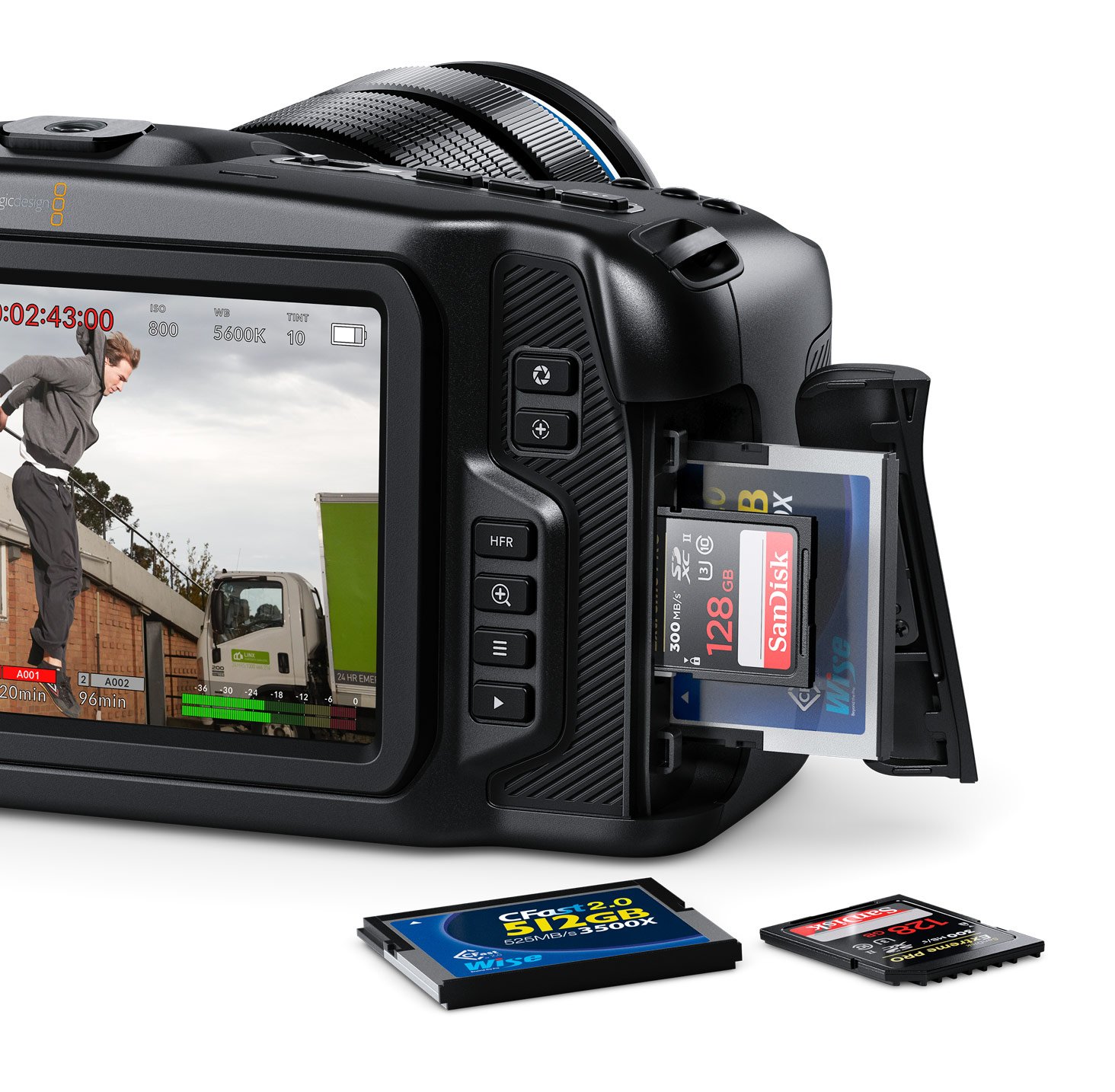 Blackmagic Design Pocket Cinema Camera 4K Cinema Camera with 4/3 Image  Sensor, Body Only