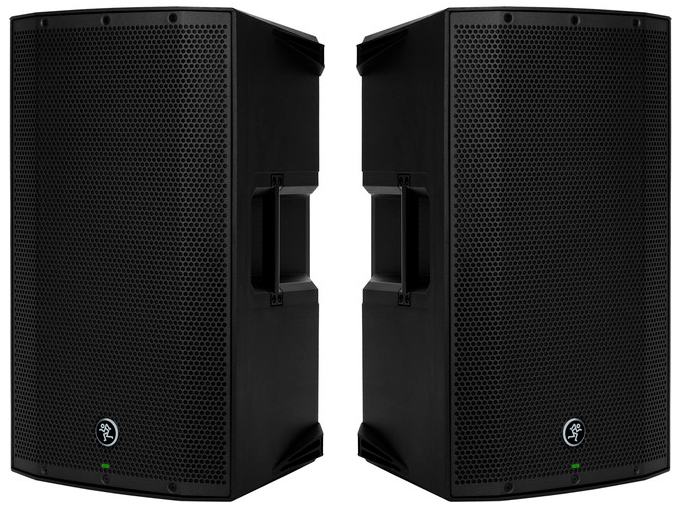 mackie 12 powered speakers