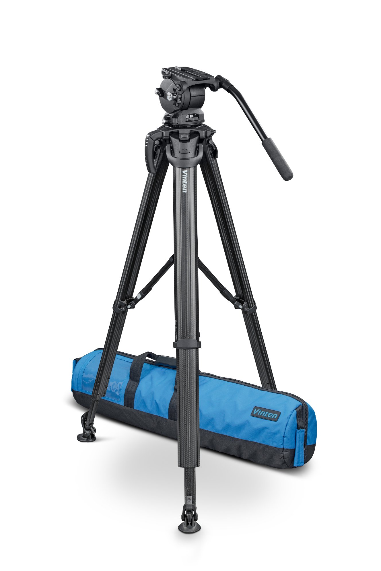 Vinten V8AS-FTMS Vision 8AS System With Flowtech 100 Tripod, Mid-Level  Spreader And Soft Case Full Compass Systems
