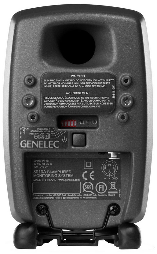 Genelec 8010 L-Stands Pack Bundle with (2) 8010AP Studio Monitors 