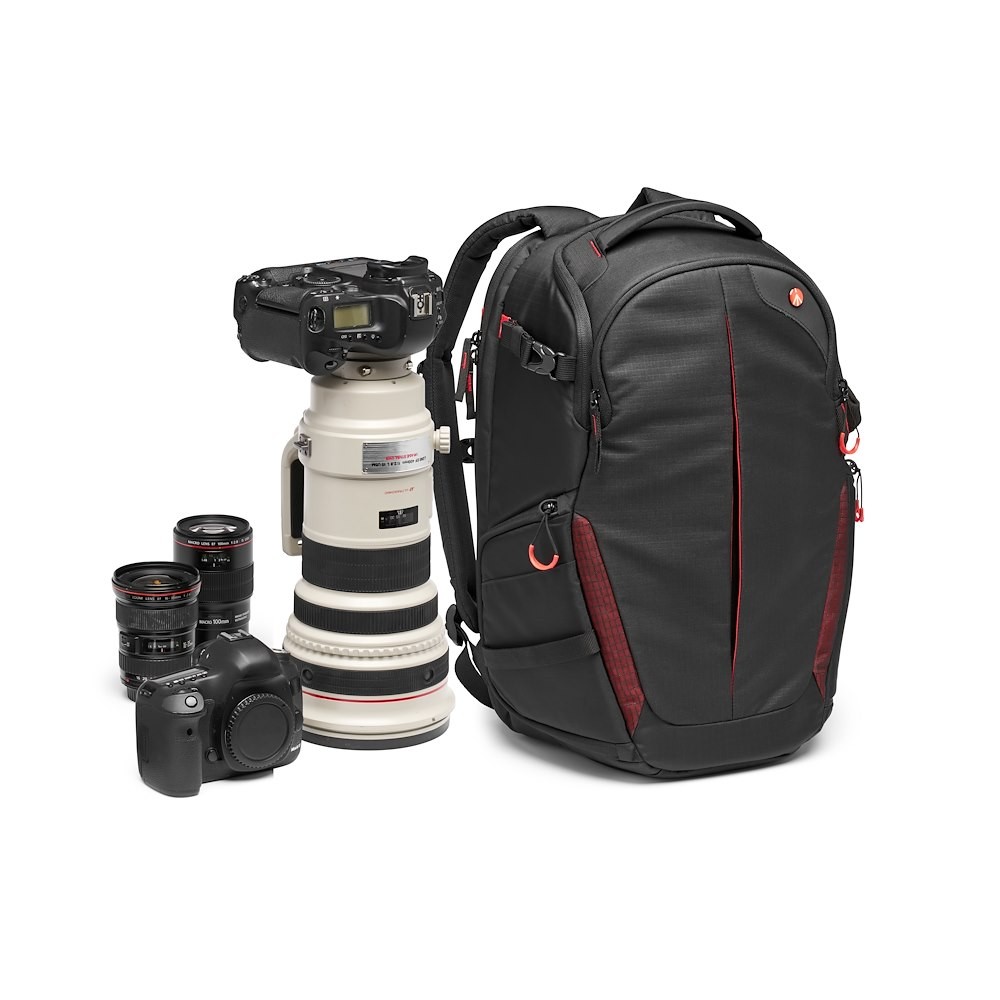Manfrotto MB-PL-BP-R-310 Pro Light RedBee-310 Backpack For DSLR Camcorder  22L Full Compass Systems
