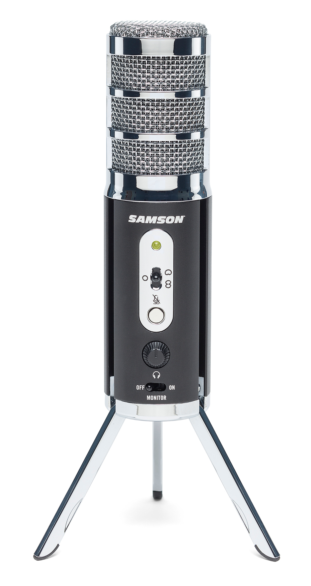 Samson - USB Electret Condenser Microphone - Black