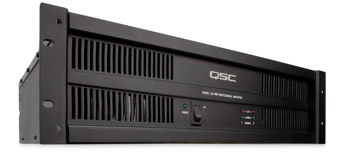 QSC ISA750 2-Channel, 450W Per Channel At Ohm, 650W Per Channel At Ohm,  1200W Per Channel At Ohm Full Compass Systems