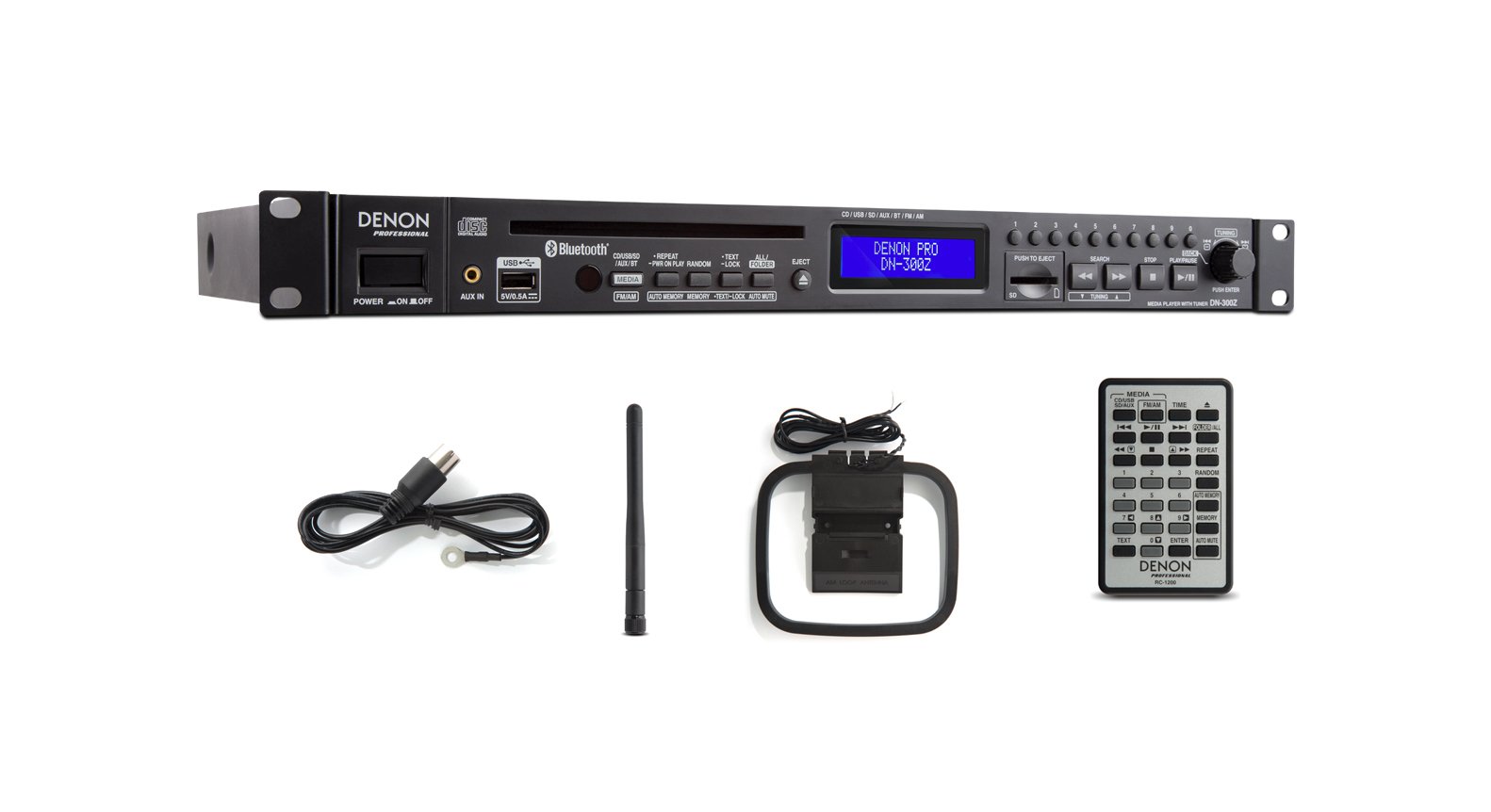 Denon Professional DN-300Z CD/Media Player with Bluetooth®/USB/SD 