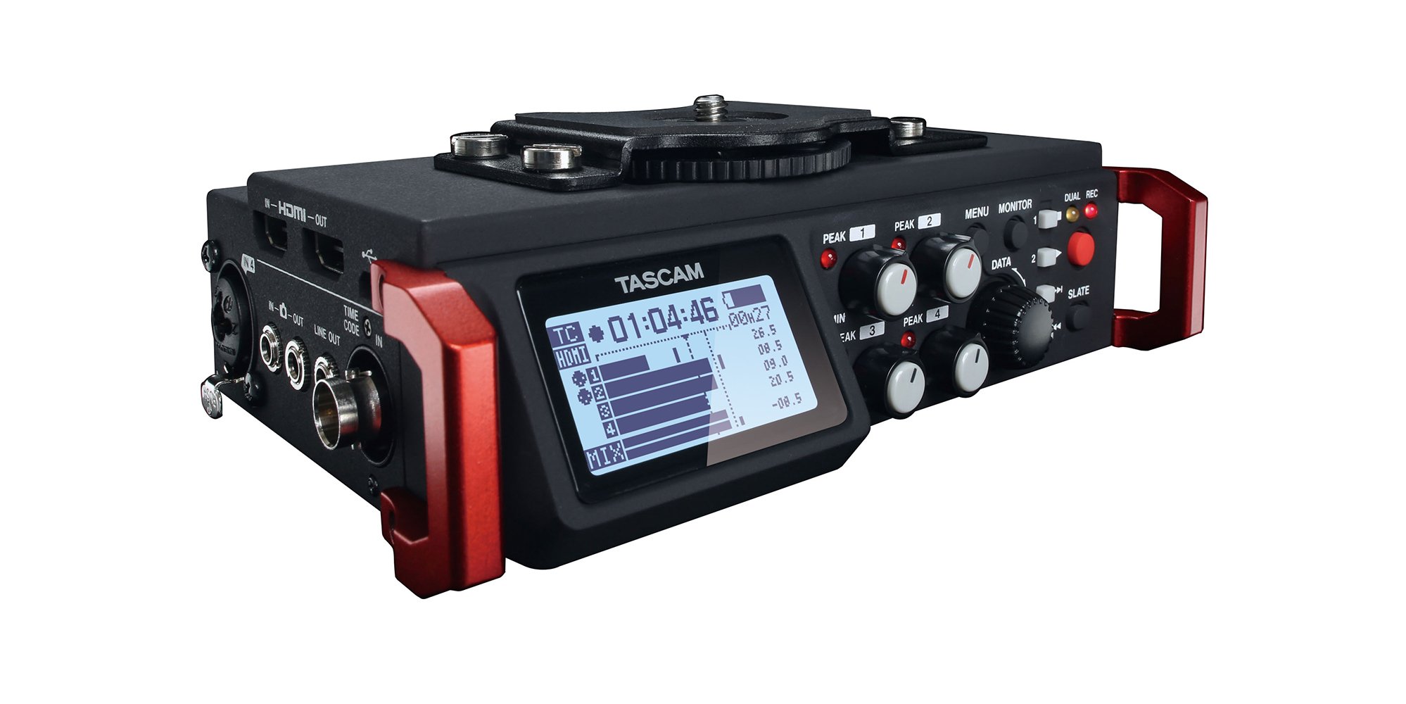 Tascam DR-701D 6-Track Linear PCM Recorder / Mixer For DSLR Camera