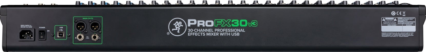 ProFX30v3 30-Channel Professional Analog Mixer with USB