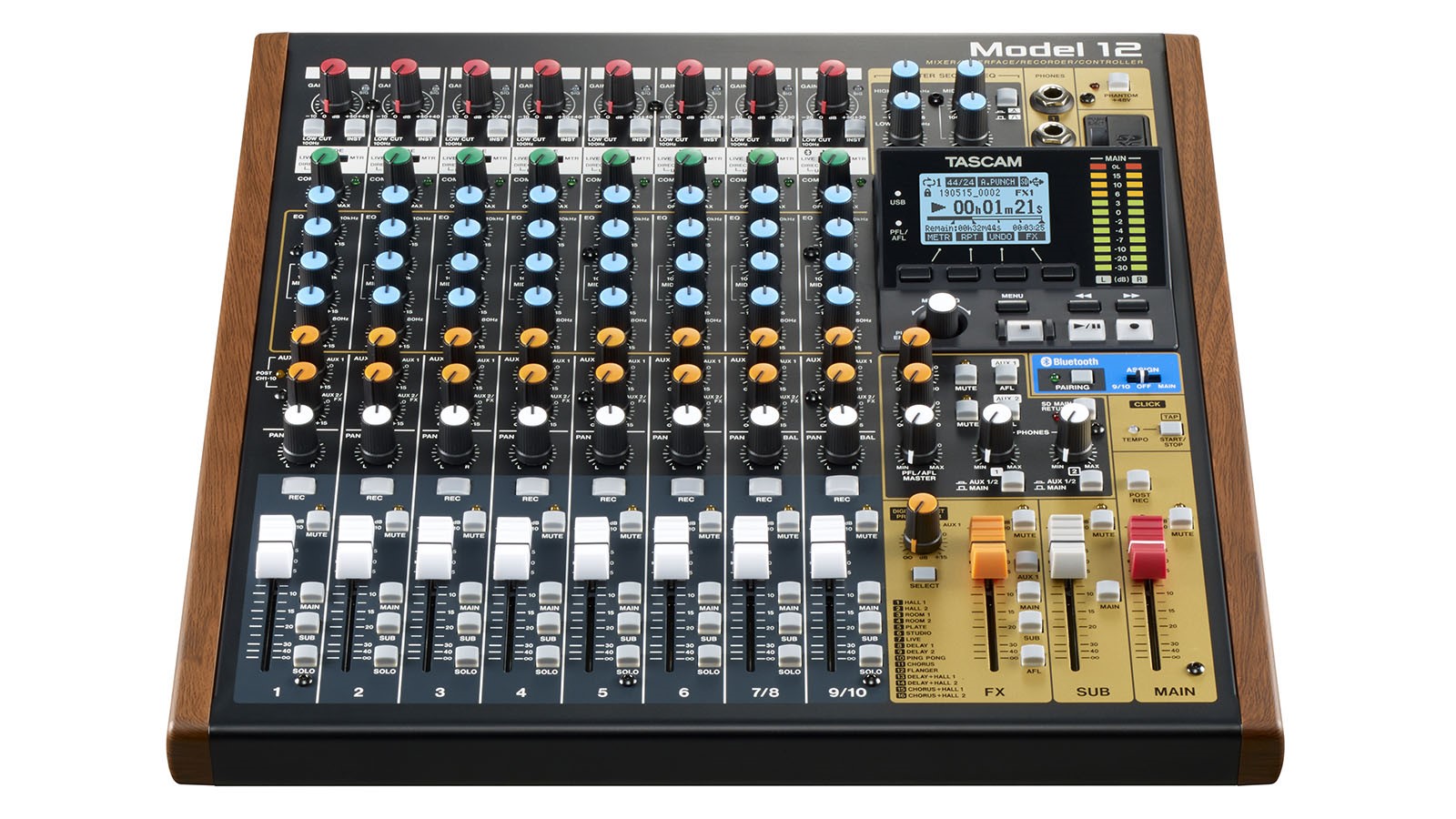 Photos - Mixing Desk Tascam Model 12 12-Channel Multitrack Production Workstation and DAW Contr 
