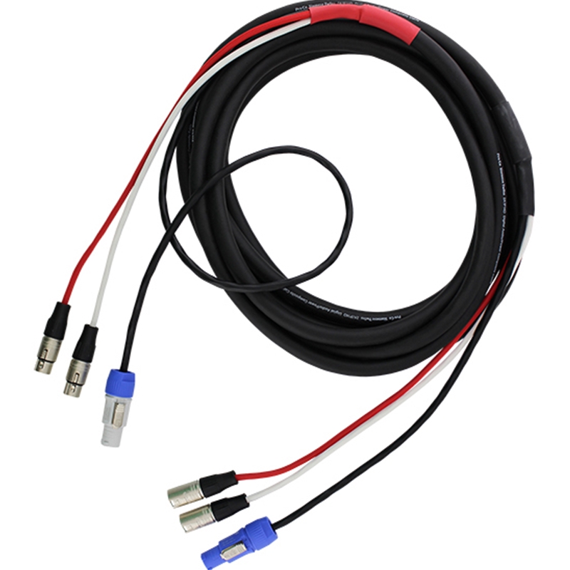 Power Dynamics 176640 Combo Cable – XLR F-IEC/XLR M 10m – AVECorp