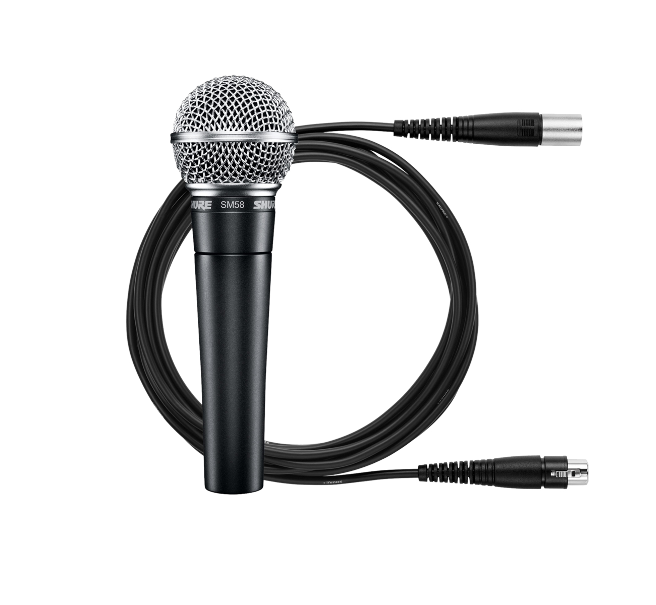 Boos Puur Centimeter Shure SM58-CN Cardioid Dynamic Vocal Mic With 25' XLR Cable | Full Compass  Systems