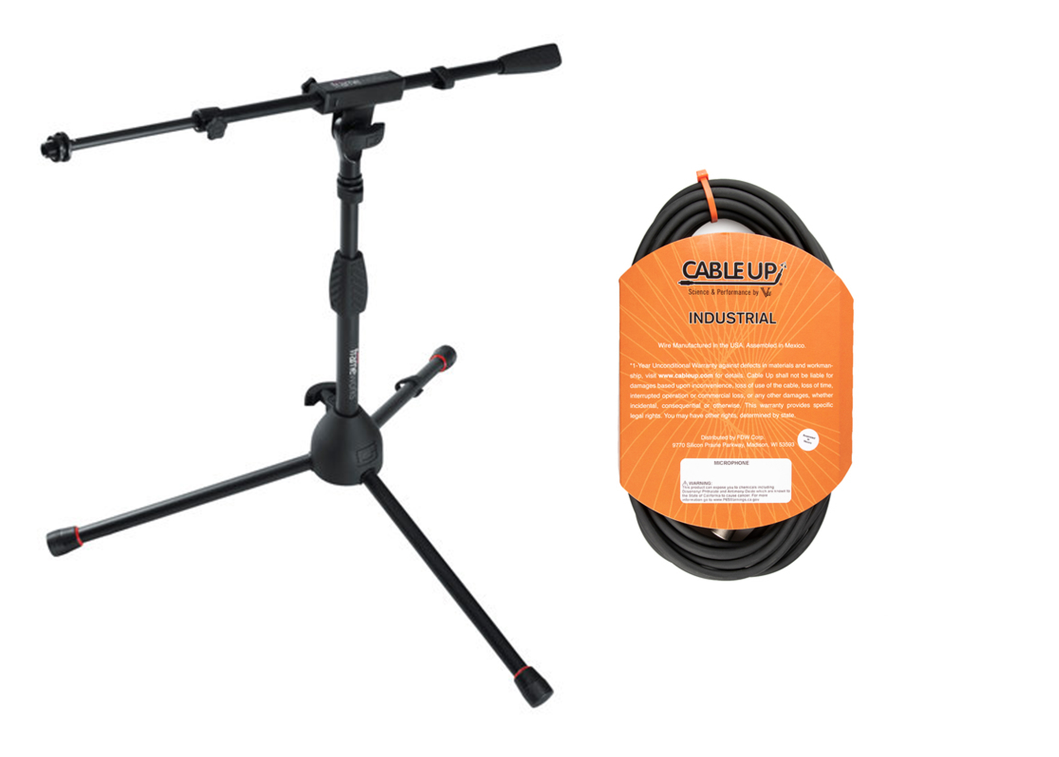 Buy Gator Frameworks Compact Fixed Boom Mic Stand with Tripod Base