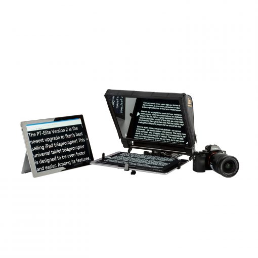 ikan PT-ELITE-PRO-TK Elite Universal Large Tablet/iPad Teleprompter W/ Hard  Case Full Compass Systems