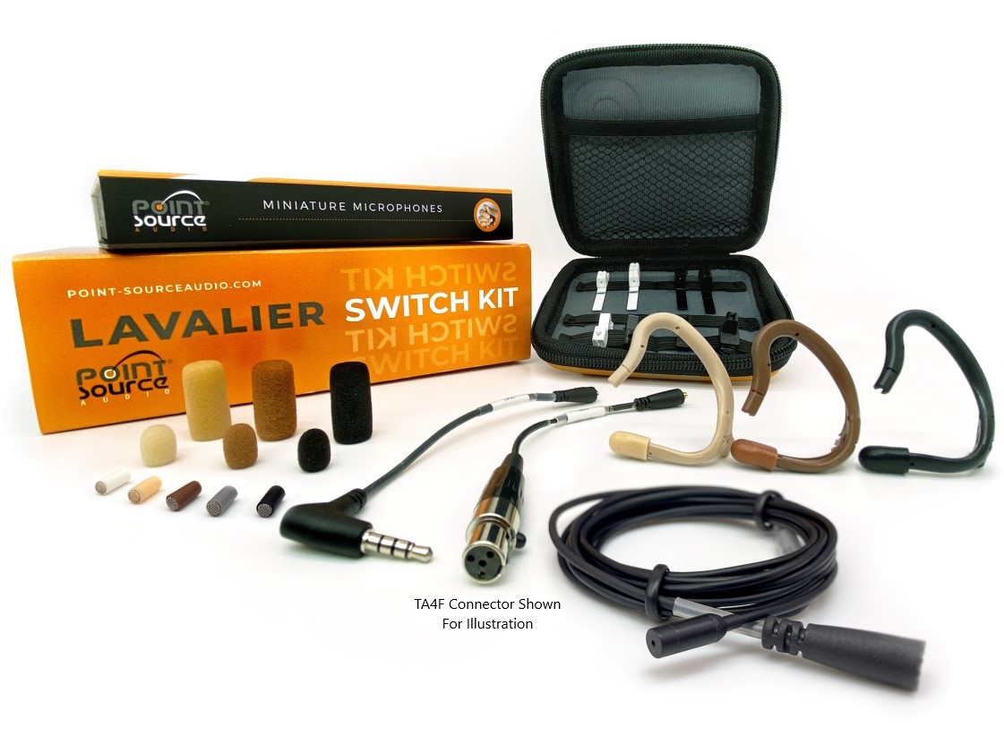 Point Source Audio CO-8WL-KIT LAVALIER SWITCH KIT CO-8WL Lav Mic