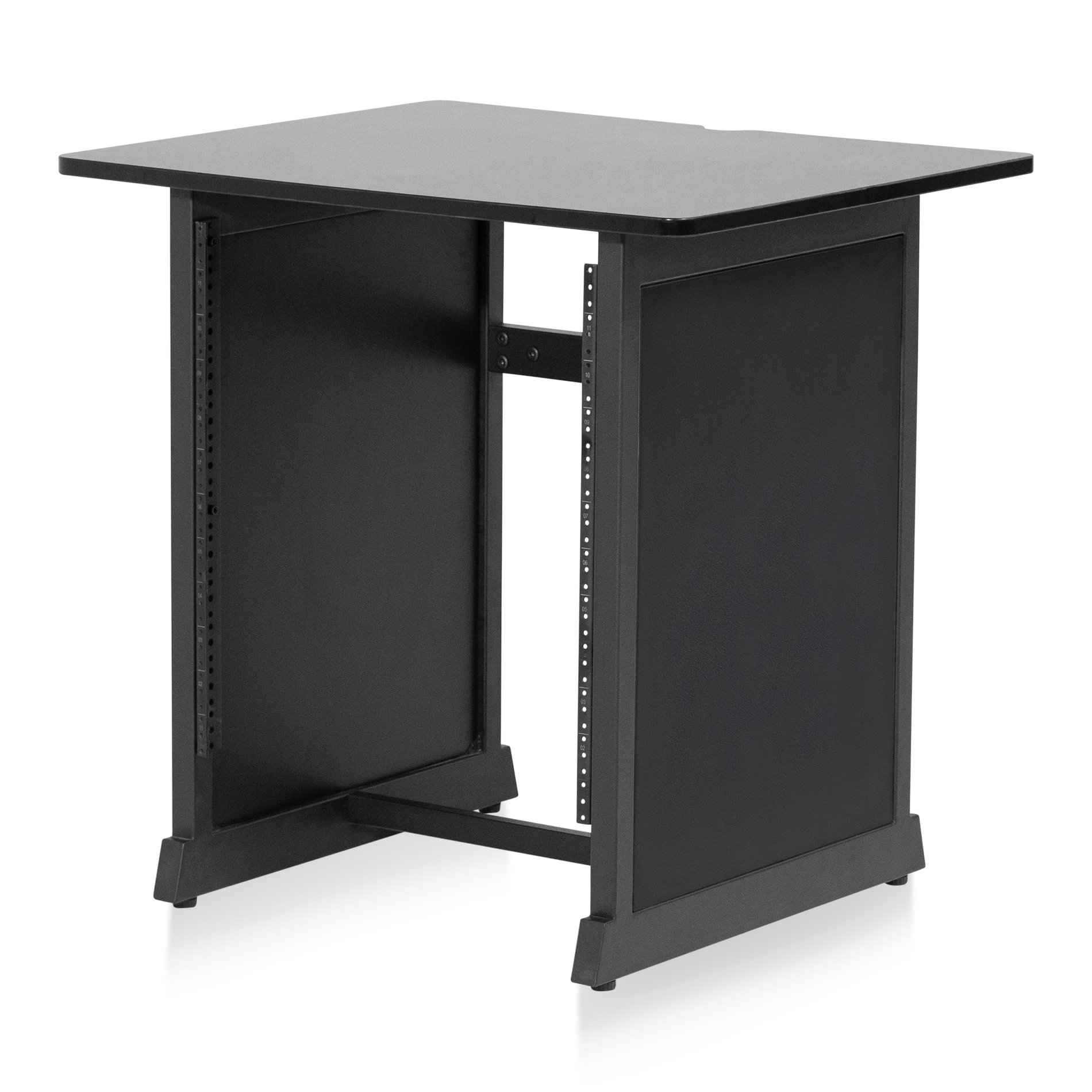 Gator GFW-DESK-RK Content Creator Furniture Series 12U Studio Rack Table  BlacK | Full Compass Systems