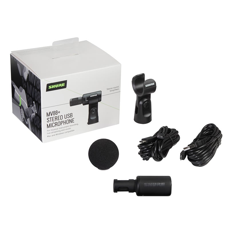 Shure MV88+STEREO-USB MV88+ Stereo USB Microphone | Full Compass