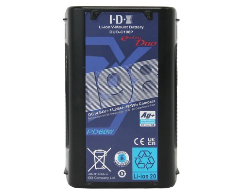 IDX Technology DUO-C198P 193Wh Li-Ion V-Mount Battery W 2x D-Tap