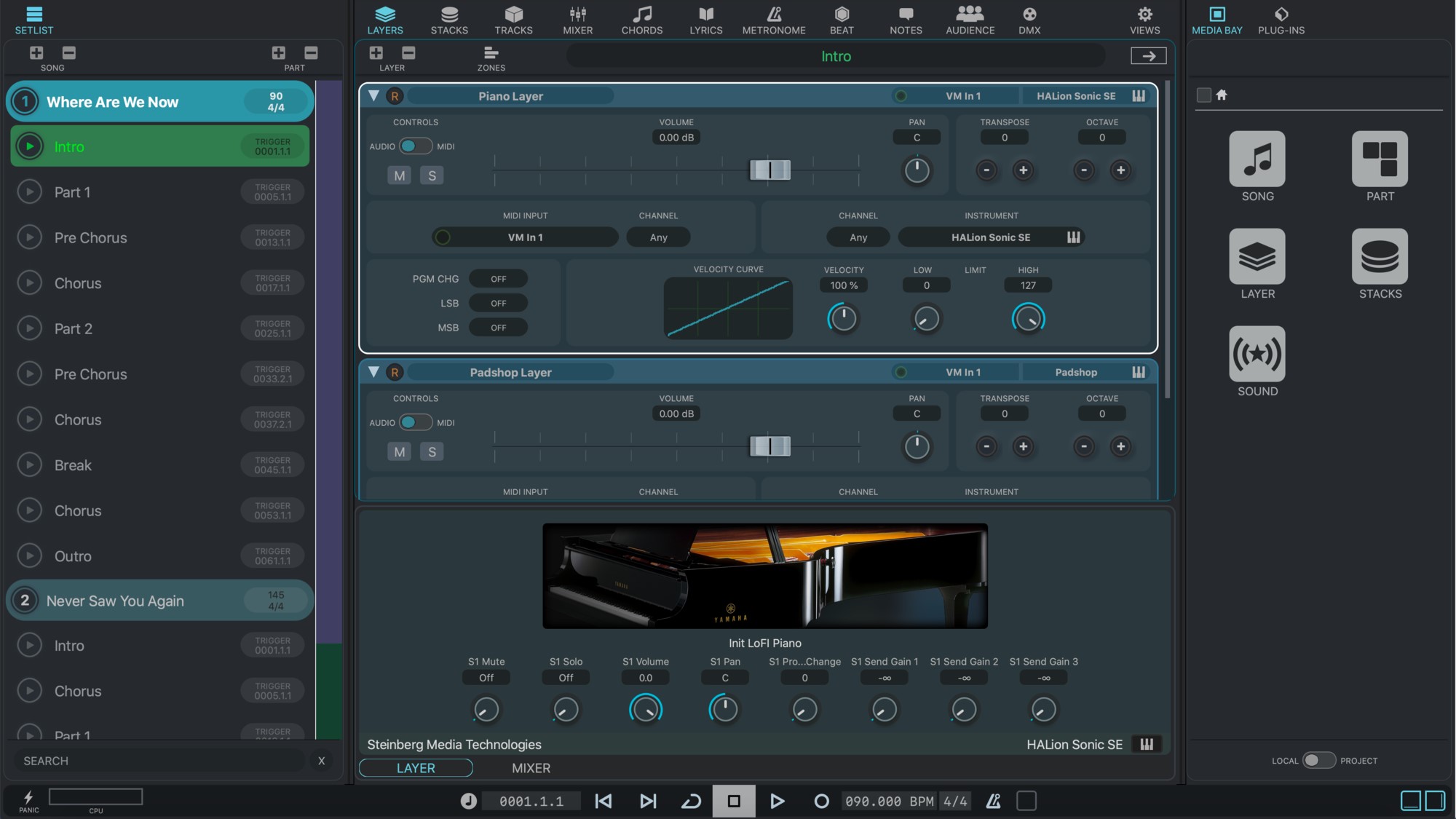 Steinberg VST-LIVE-ELEMENTS Live Performance System Software | Full Compass  Systems