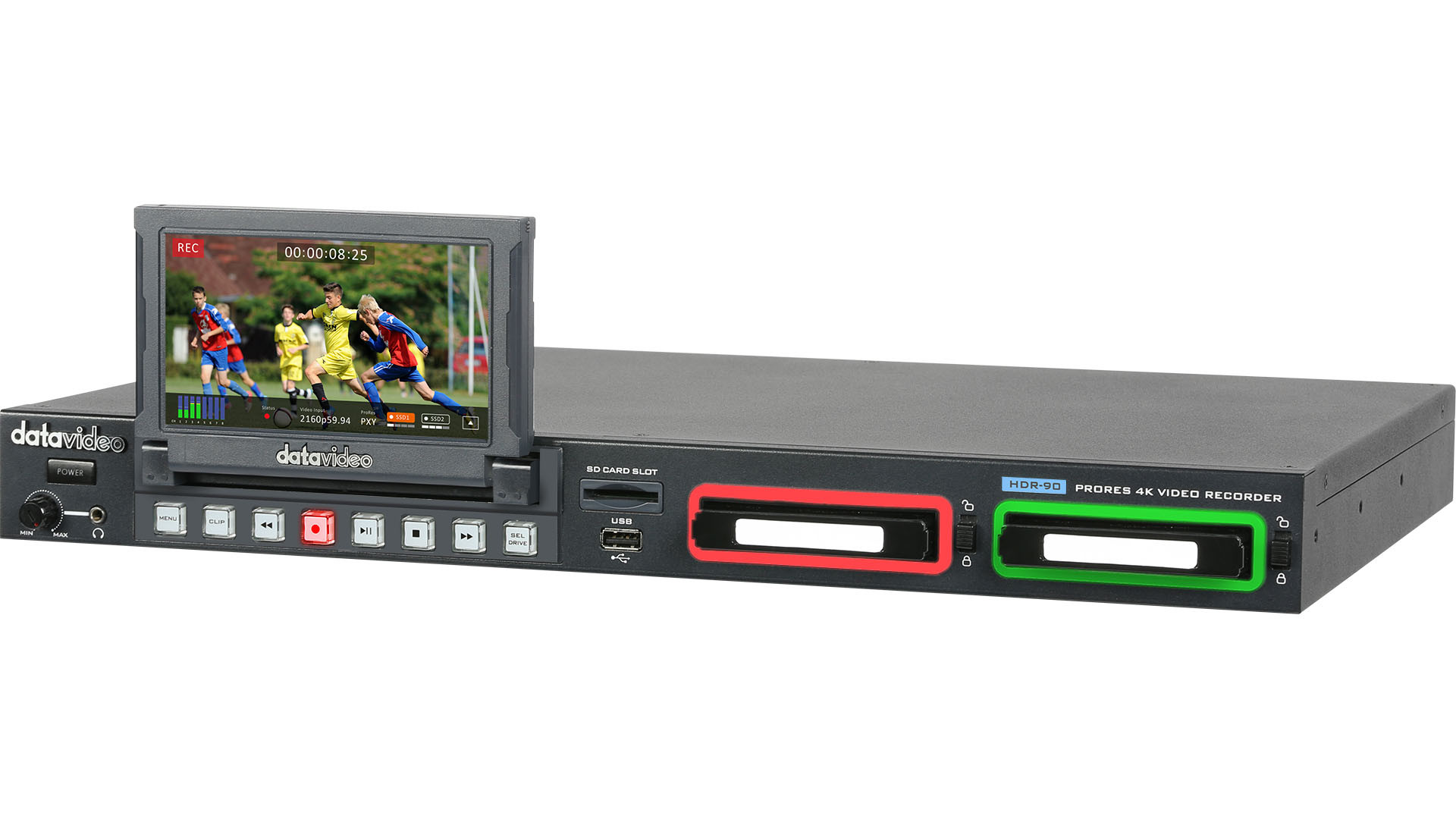 Datavideo HDR-90 4K ProRes Recorder with Touch Screen