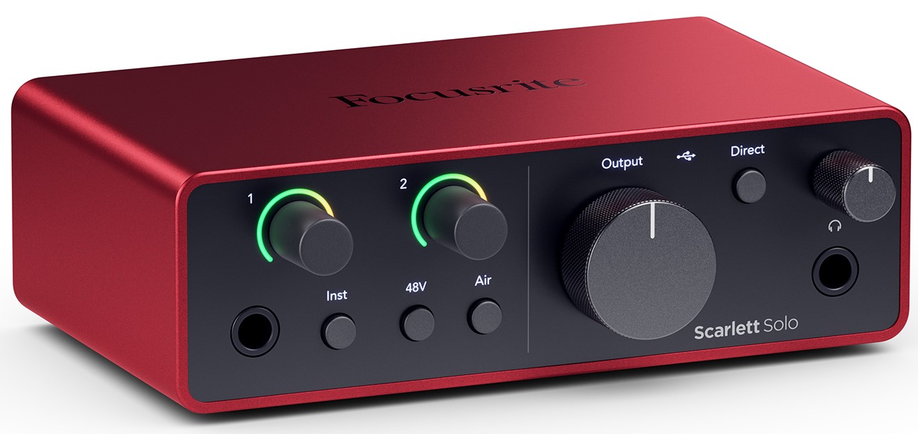 Focusrite Scarlett Solo (4th Gen) USB Audio Interface PODCASTING