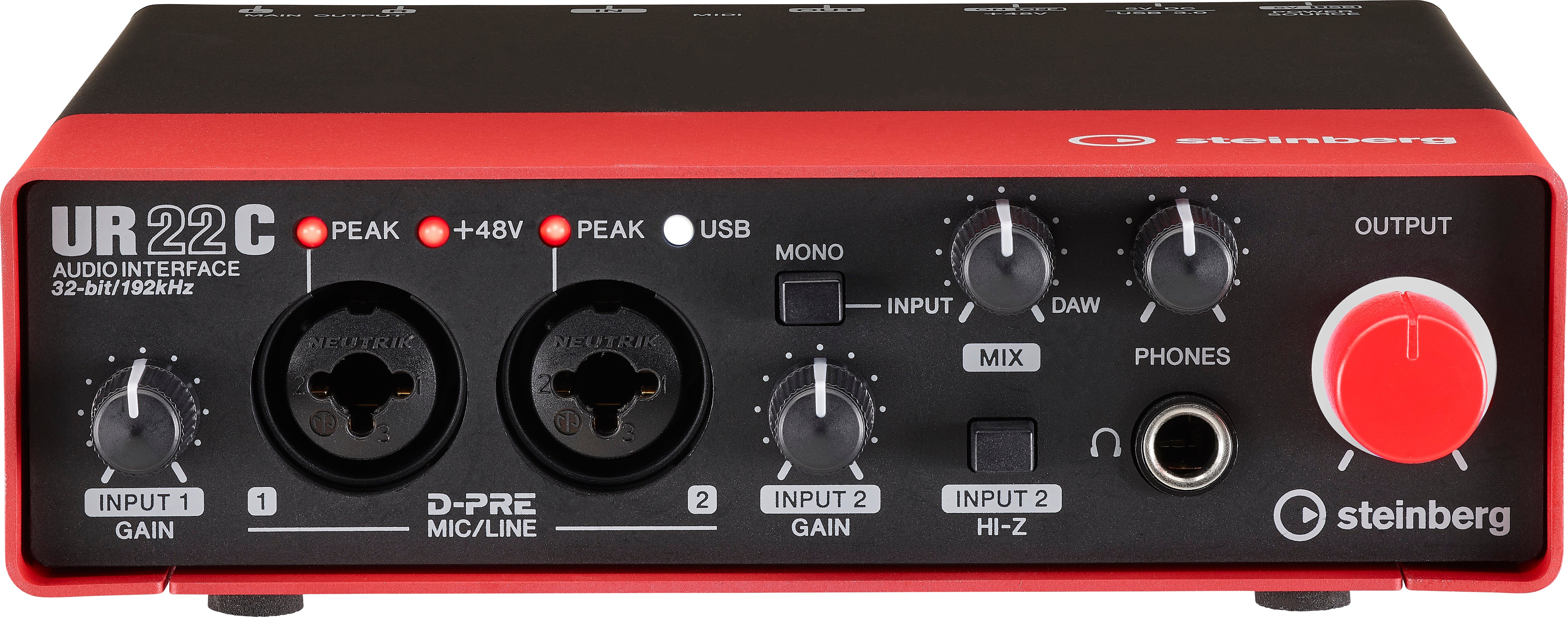 Steinberg UR22C Red USB 3 Audio Interface