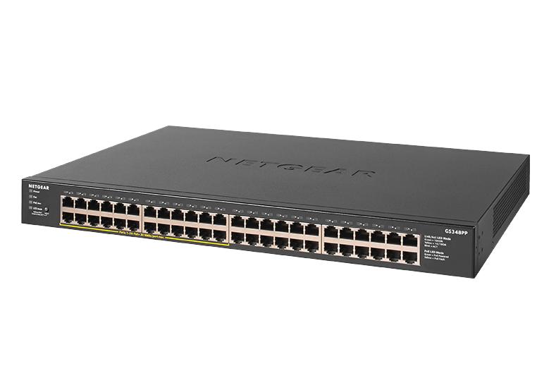 Netgear SOHO Ethernet Unmanaged Switch | Gigabit PoE+ Unmanaged Systems Compass 48-Port Ethernet Full