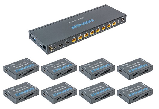 OCEAN MATRIX OMX-HDMICAT1X8 18Gbps HDMI Extender/Splitter