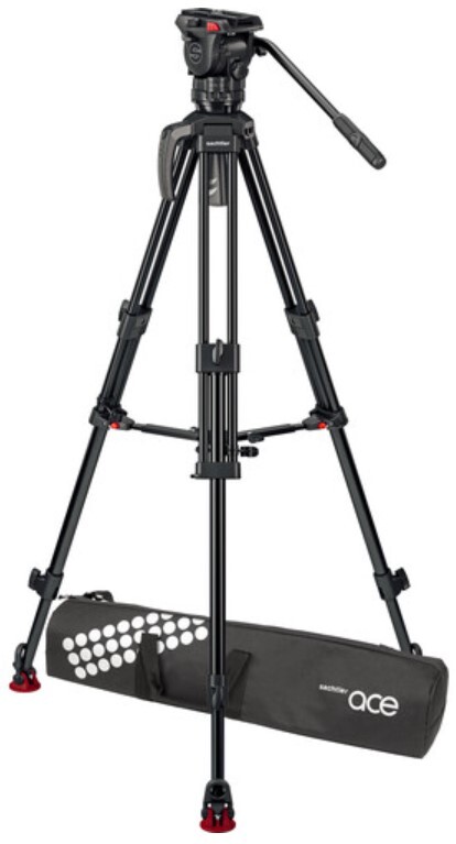 Sachtler 1018AM System Ace Aluminum Tripod with Ace XL Head & Mid Spreader  | Full Compass Systems