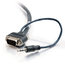 Cables To Go 40178 Plenum-Rated HD15 SXGA + 3.5mm M/M Monitor Cable, Rounded Low Profile Connectors, 50ft Image 1