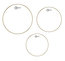 Aquarian RSP2A 3-Pack Of Response 2 Clear Tom-Tom Drumheads: 10",12",14" Image 1