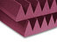 Auralex 4SF22BUR 2' X 2' X 4" StudioFoam Burgundy Acoustic Panel Wedge Image 1