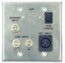 Pro Co AVP1STS A/V Wallplate With RCA, 1/4" And 1/8" Inputs, Steel Image 1