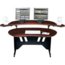 Middle Atlantic ES-DC 60" Edit Center Desk With Over Bridge, Dark Cherry Image 1