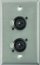 Pro Co WP1063 Single Gang Wallplate With 2 XLRF 1/4" Combo Jacks, Steel Image 1