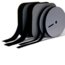 Rose Brand Hook and Loop Velcro 25yd Roll Of 2" Female Loop Tape, Pressure Sensitive, Black Image 1