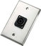 Neutrik 102L Single Wallplate With NL2MP Speakon, Silver Image 1