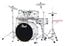 Pearl Drums EXX725S-33 EXX Export Series 5-Piece Drum Kit With Hardware In Pure White Finish Image 1