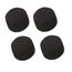 Shure RK261BWS Small Foam Windscreens For Select Mics, 4 Pack, Black Image 1