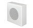 Quam SYSTEM-6-VPS Square Surface Wall-Mount Horn Loudspeaker, 25V/70V, Vandal-Resistant Stainless Steel, White Powder Finish Image 1