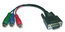 Kramer C-GM/3RVF-1 Molded 15-pin HD To 3 RCA (Male-Female) (0.8') Image 1