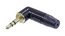 Neutrik NTP3RC-B 1/8" TRS Right Angle Cable Connector With Gold Contact And Black Shell Image 1