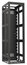 Lowell LGR-4432 Gangable 44 Unit Rack, 32" Deep, 2 Pairs Of Rails, Rear Door, Black Image 1