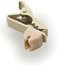 Que Audio DATC1E-QUE Replacement Single Wire Tie Clip In Beige Image 1