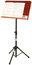 On-Stage SM7312W Music Stand With Tripod Base And Rosewood Bookplate Image 1