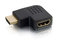 Cables To Go 43291 Right Angle Male To Female HDMI Adapter With Left Exit Image 1